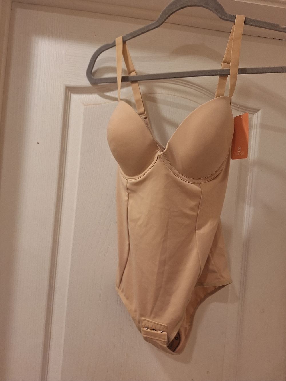 Nude Shaping Bodysuit with‎ Built-In Cups